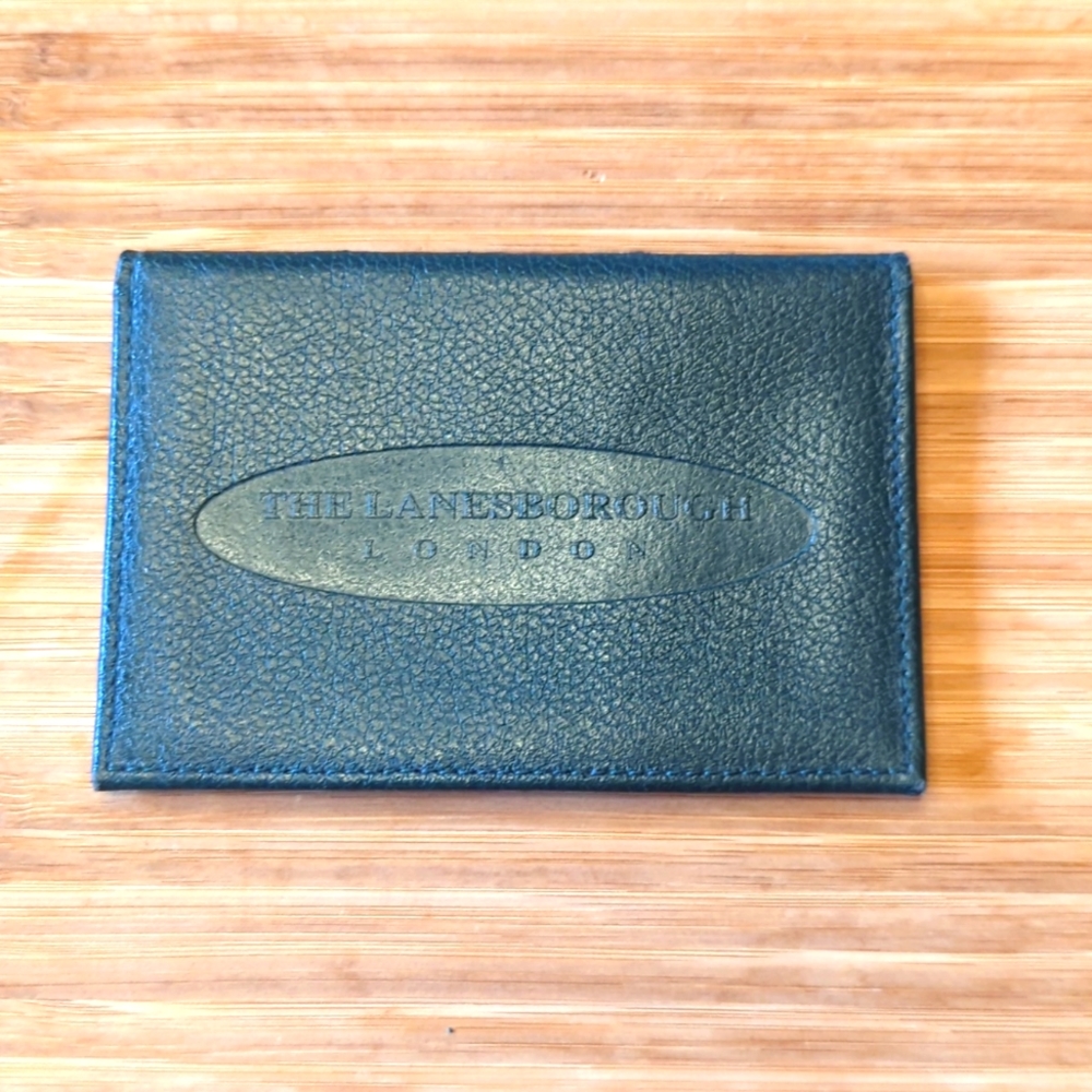 🇬🇧 LANESBOROUGH London British Green Leather Card Case